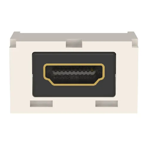 1.24x0.72 Mini-Com HDMI Coupler 2.0 Type A Module ABS CMHDMIIW