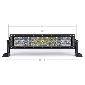 14" Dual Row 5D Optic Osram LED Bar By Cali Raised LED