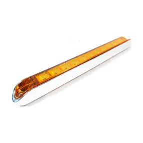 17-6/8" X 2-1/8" Red Led Light Bar With 11 Leds, Clear Lens And Chromed Bezel | F235248