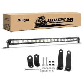 20 Inch 54W 18LED Single Row Ultra-Slim Spot Flood Combo LED Light Bars