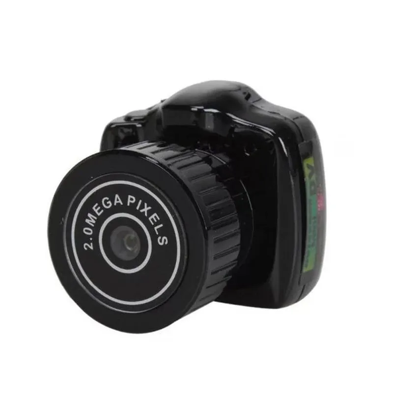 20W Tiny Camera HD Video Audio Recorder | Car Sport | Micro Cam | Webcam with Mic Y2000 Camcorder | Small DV DVR Security Secret Nanny