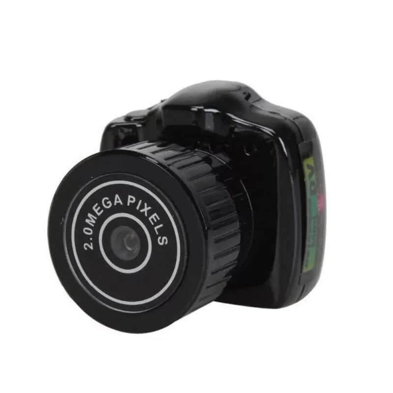 20W Tiny Camera HD Video Audio Recorder | Car Sport | Micro Cam | Webcam with Mic Y2000 Camcorder | Small DV DVR Security Secret Nanny
