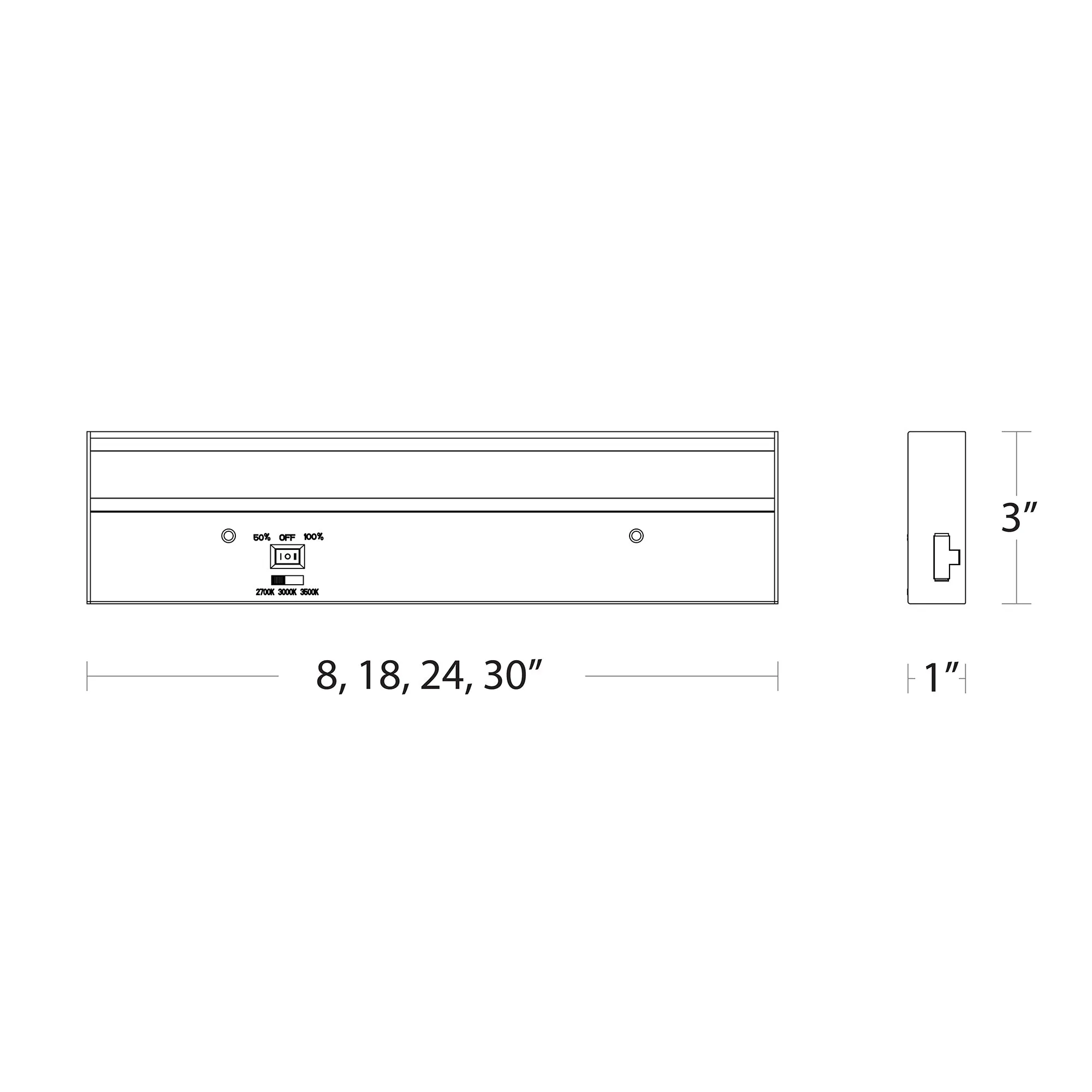 24" LED Light Bar 3-CCT with Rocker Switch