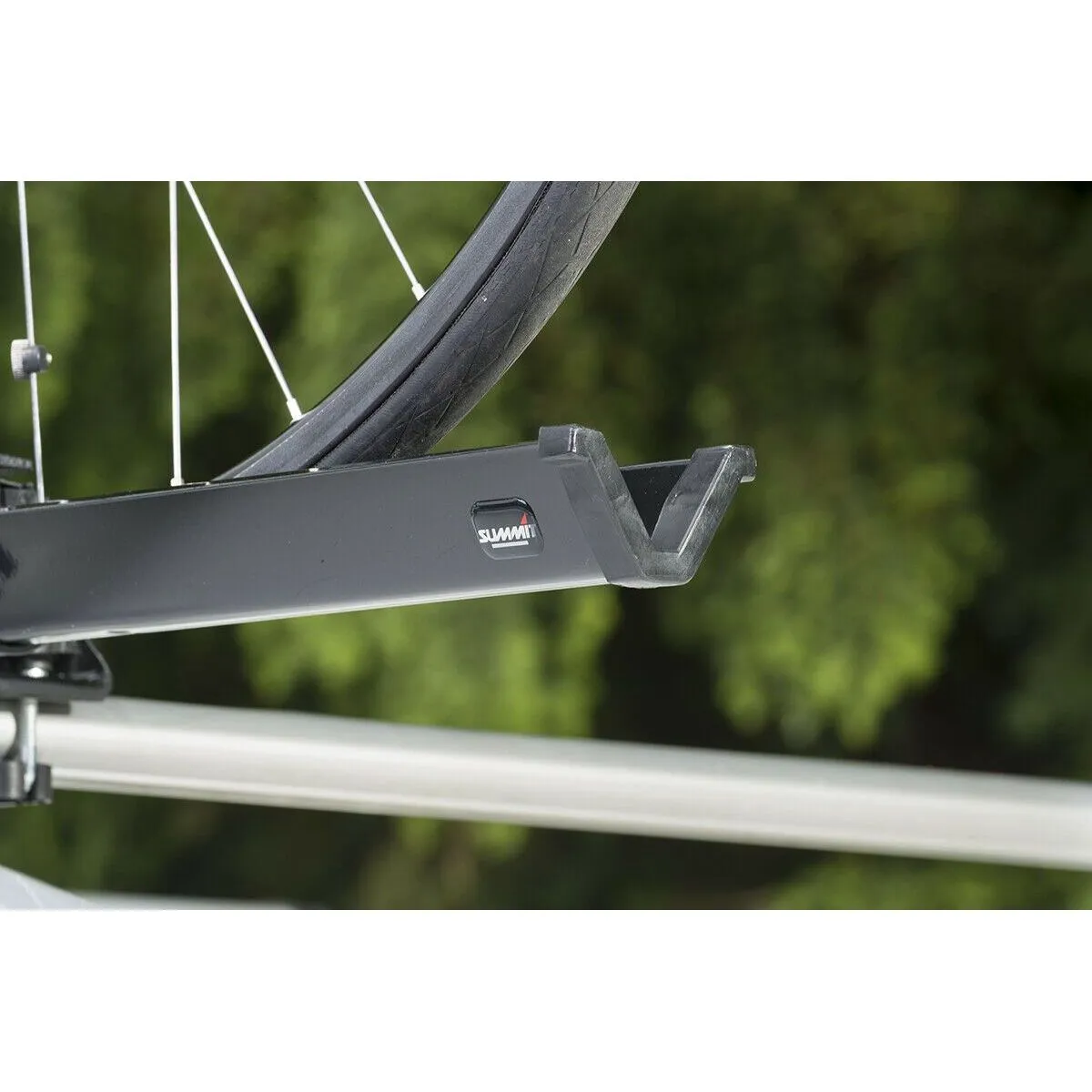 2x Car Roof Mounted Rack Bar Mounted Bike Cycle Carrier Upright Bike Carrier
