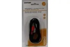3.5mm male to 2 RCA male 5 foot stereo