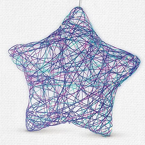 3D String Art Kit for Kids - Makes a Light-Up Star Lantern with 20 Multi-Colored LED Bulbs - Kids Gifts - Crafts for Girls and Boys Ages 8-12 - DIY Arts & Craft Kits for 8, 9, 10, 11, 12 Year Old Girl
