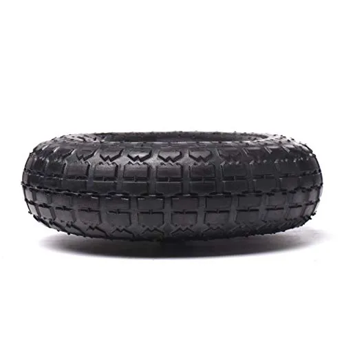 (4 Pack) AR-PRO 10" Heavy-Duty Replacement Tire and Wheel - 4.10/3.50-4" with 10" Inner Tube, 5/8" Axle Bore Hole, 1 3/4" Offset Hub and Double Sealed Bearings for Hand Trucks and Gorilla Cart