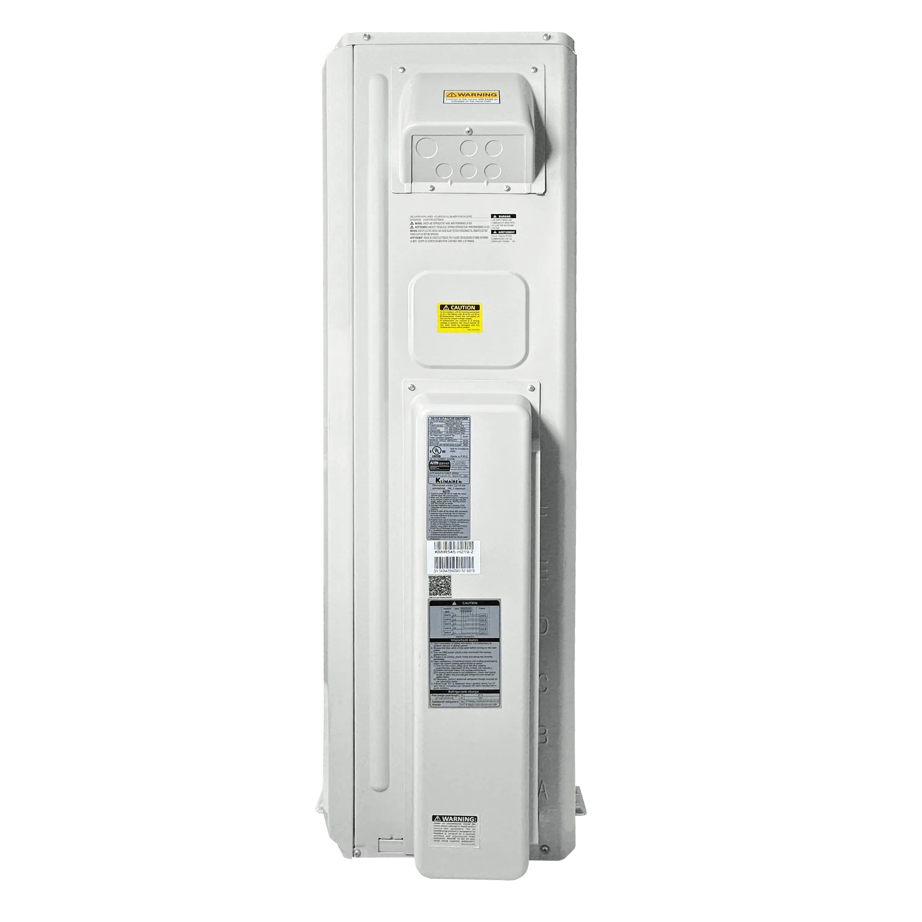 4-Zone Klimaire 21.1 SEER2 Multi Split Wall Mount Air Conditioner Heat Pump System 12 12 12 18