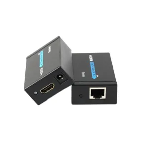 60M Hdmi Extension Adapter Transmitter Receiver By Cat 5E/6