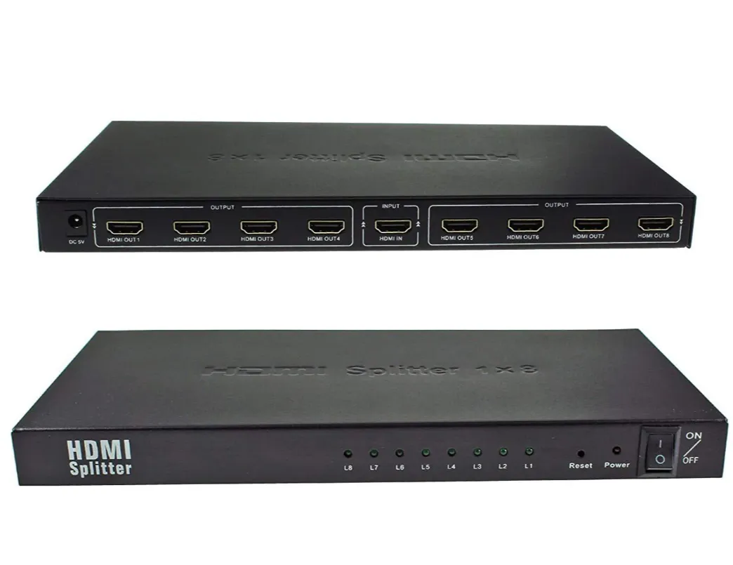 8-Port Hdmi High-Definition Multmedia Interface Splitter Se-L67