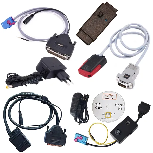 ABRITES - AVDI - VAG KEY Programming Bundle -  VN003   VN006   VN009 And Adapter Cables