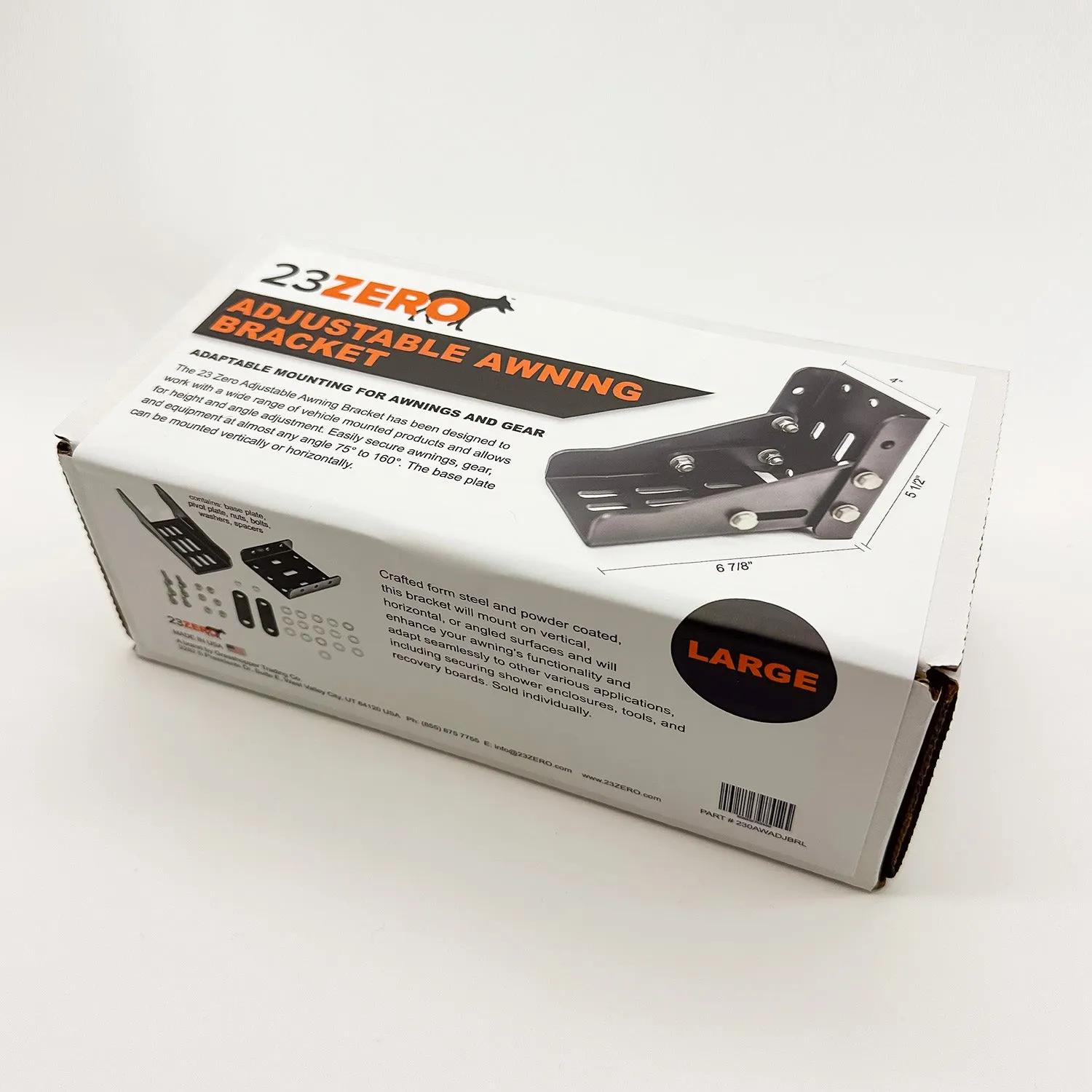 Adjustable Awning Mounting Bracket (SINGLE)