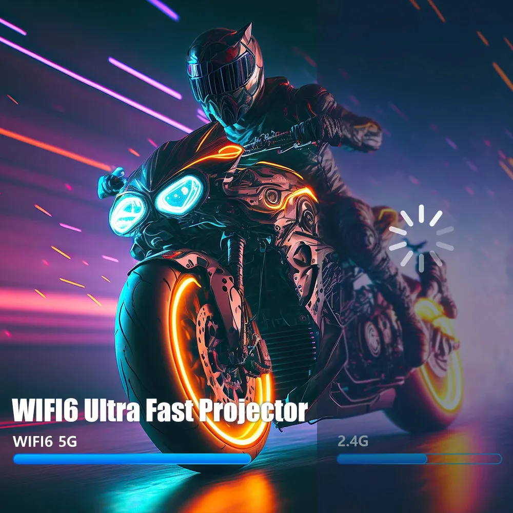 Advanced 4K HD Dual Connectivity Cinema Experience Portable Projector