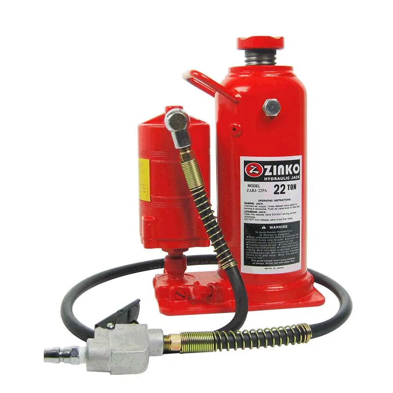 AIR HYDRAULIC BOTTLE JACK 22 TON MODEL: ZABJ-22PA