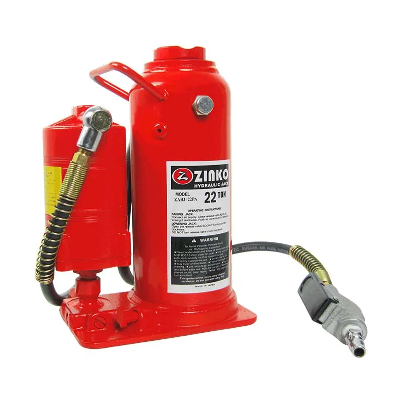 AIR HYDRAULIC BOTTLE JACK 22 TON MODEL: ZABJ-22PA