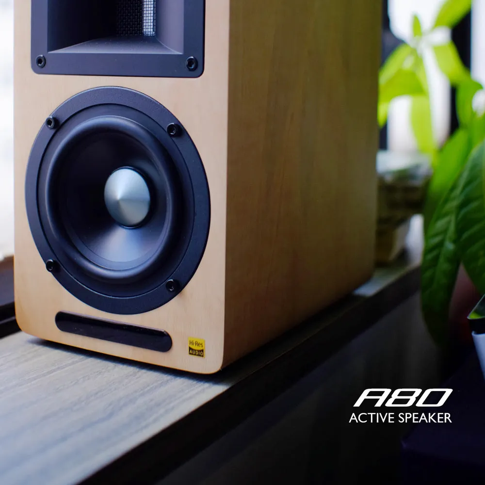 Airpulse A80 Active Bookshelf Speaker System (Pine)