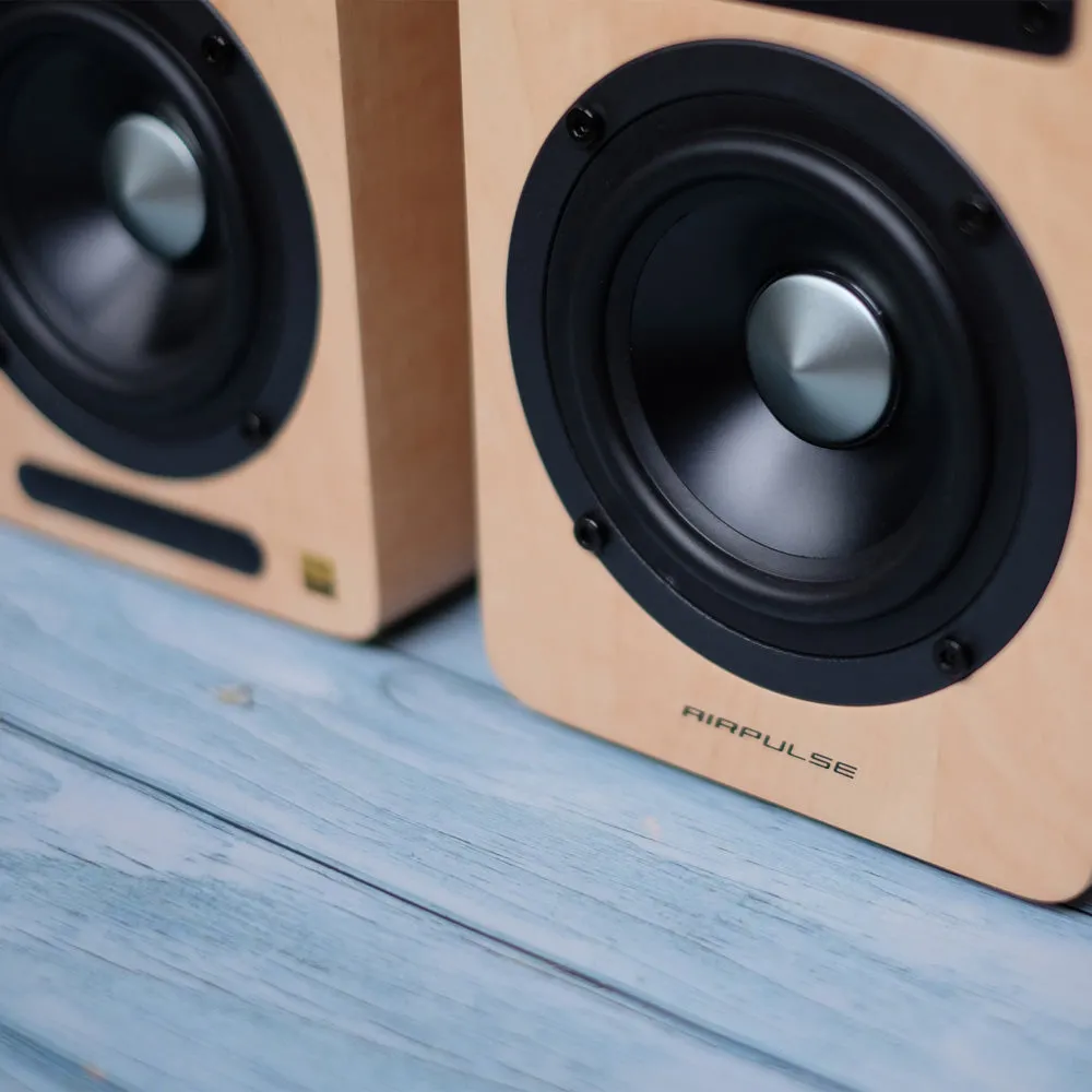 Airpulse A80 Active Bookshelf Speaker System (Pine)