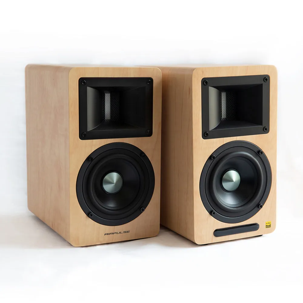 Airpulse A80 Active Bookshelf Speaker System (Pine)