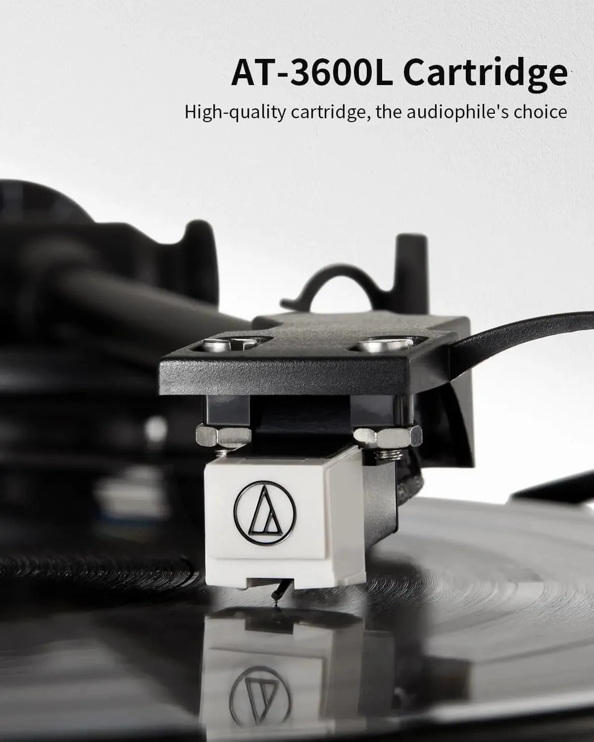Angels Horn H002BT-BK Exceptional Quality Vintage Wooden Bluetooth Turntable Vinyl Player