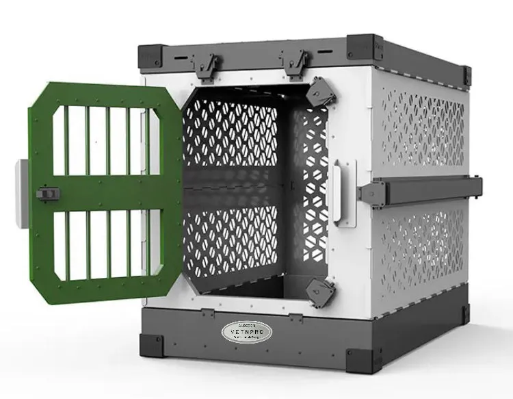 Auberon indestructible KNine Safe Crates Dog box trolley