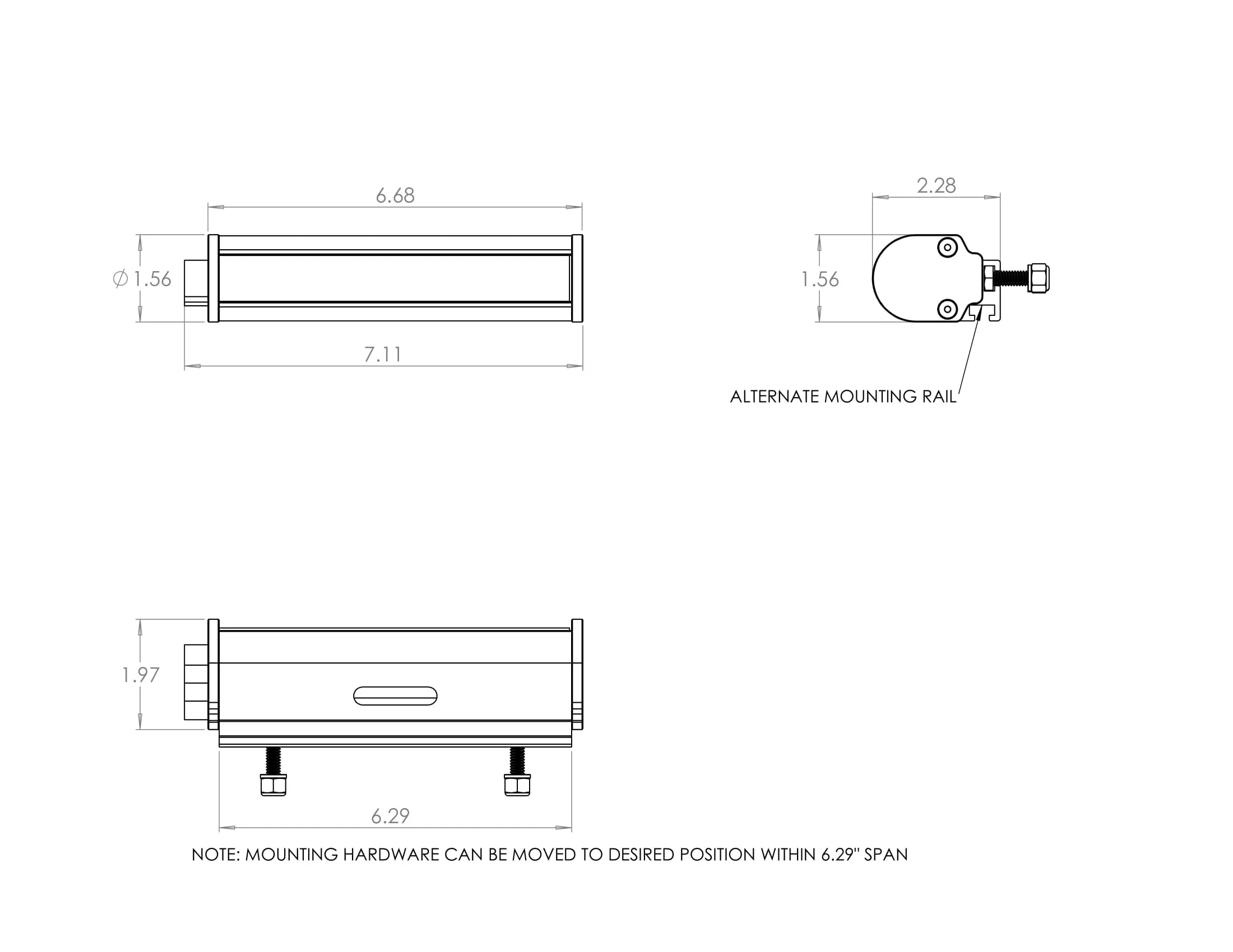 Baja Designs RTL-M License Plate Mount Kit