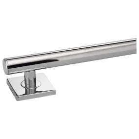 Bathroom Grab Bar, Contemporary, Square Escutcheon, 30 In. X 1 1/4 In.