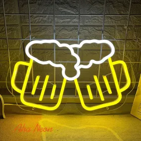 Beer Cheers Neon Light Sign