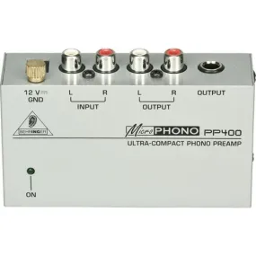 Behringer PP400 Ultra Compact Phono Preamplifier