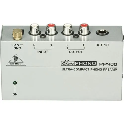 Behringer PP400 Ultra Compact Phono Preamplifier