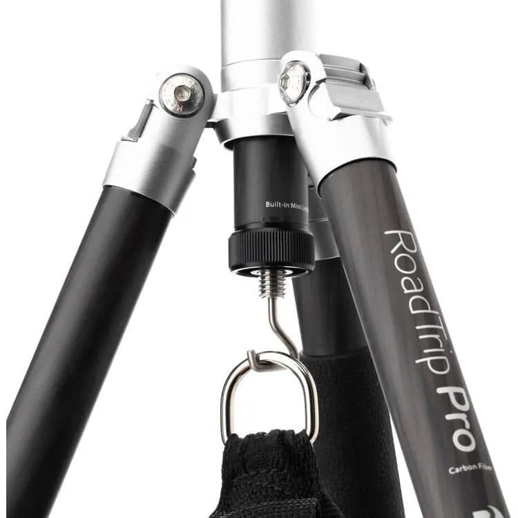 Benro MeFoto Roadtrip Pro 6-in-1 Tripod, Carbon Fibre, Twist Lock - Silver