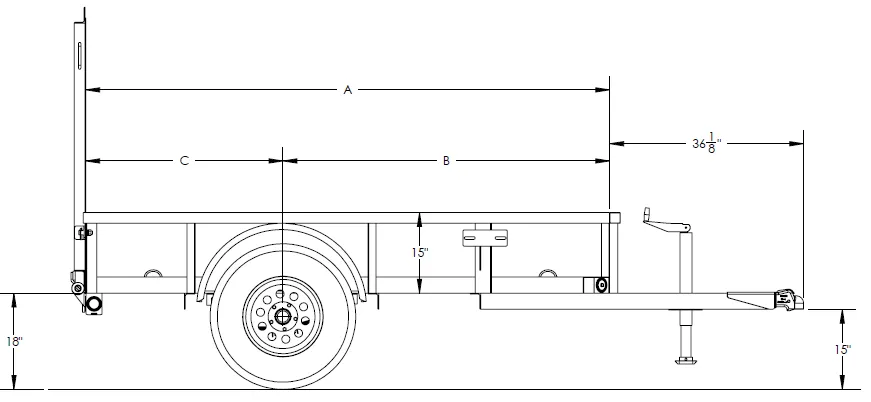 Big Tex Single Axle Utility Trailer | 35SA