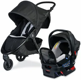 Britax B-Free Premium & B-Safe Gen2 FlexFit  Travel System - Clean Comfort Black
