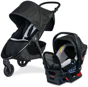 Britax B-Free Premium & B-Safe Gen2 FlexFit  Travel System - Clean Comfort Black