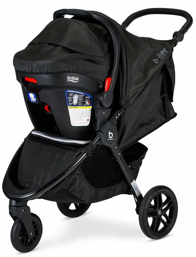 Britax B-Free Premium & B-Safe Gen2 FlexFit  Travel System - Clean Comfort Black