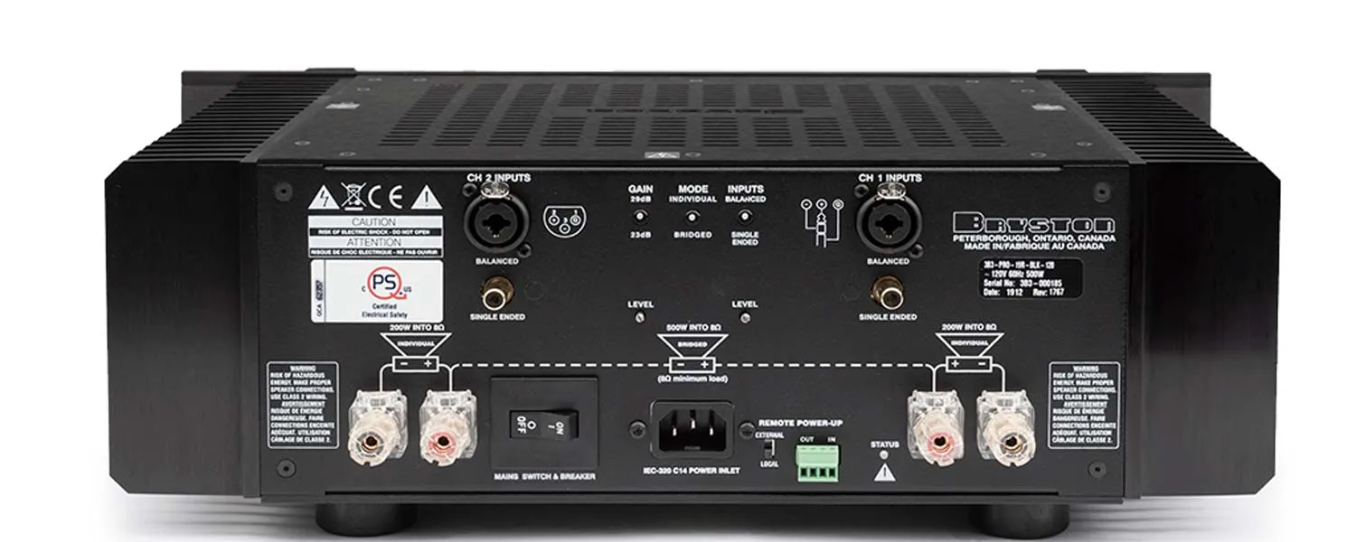 Optimized Title: High-Performance Bryston 3B3 Cubed 200-Watt Stereo Power Amplifier