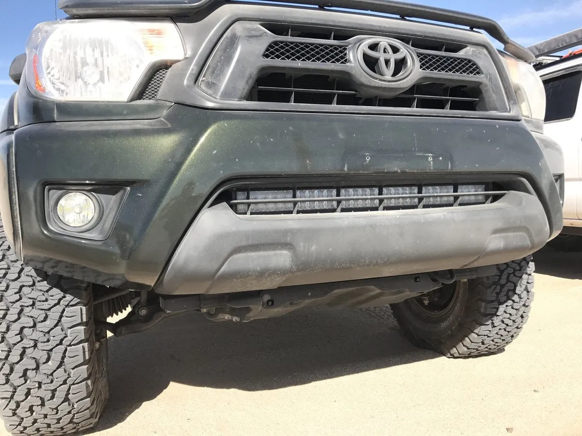 Cali Raised LED 2005-2015 Toyota Tacoma 32" Lower Bumper Hidden LED Light Bar Brackets Kit