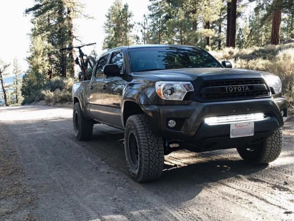 Cali Raised LED 2005-2015 Toyota Tacoma 32" Lower Bumper Hidden LED Light Bar Brackets Kit
