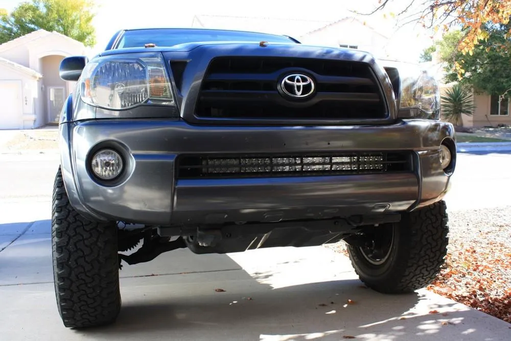 Cali Raised LED 2005-2015 Toyota Tacoma 32" Lower Bumper Hidden LED Light Bar Brackets Kit