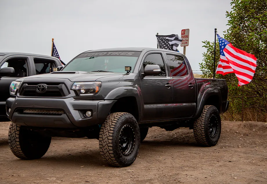 Cali Raised LED 2005-2015 Toyota Tacoma 32" Lower Bumper Hidden LED Light Bar Brackets Kit