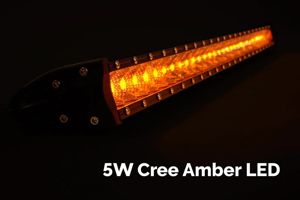 CALI RAISED LED 32" Slim Single Row LED Bar (Amber)