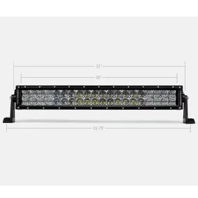 Cali Raised LED Dual Row 5D Optic OSRAM 22" LED Bar | Universal