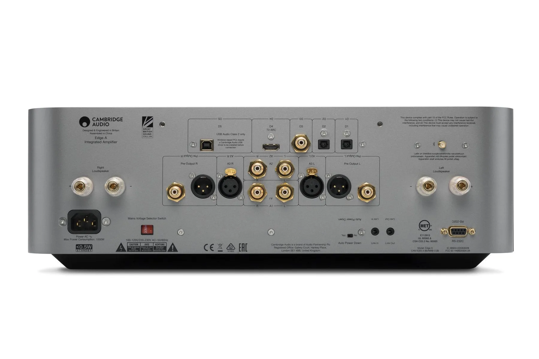 Cambridge Audio EDGE A, integruotas garso stiprintuvas su DAC