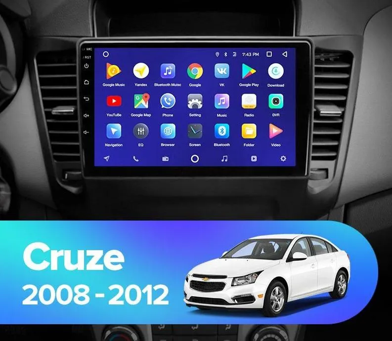 Car Dealz 10.2" Android 10.0 Chevrolet Holden Cruze J300 2008-2012 w CAM In Dash Plus OEM Fascia
