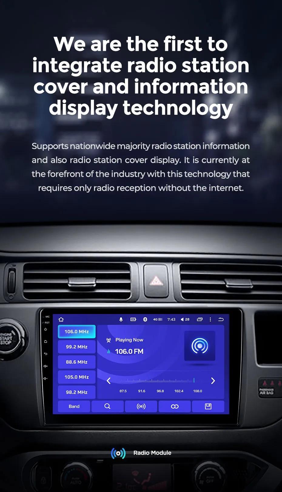 Car Dealz 10.2" Android 10.0 For Volkswagen VW POLO 2008-2020 w CAM In Dash Plus OEM Fascia