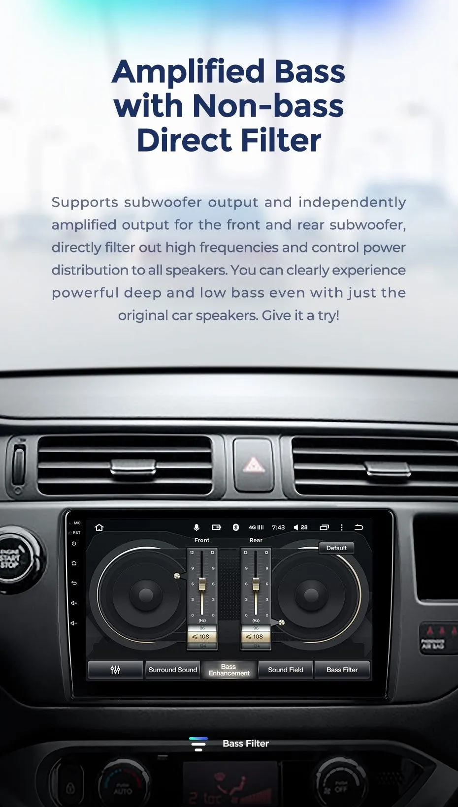 Car Dealz 10.2" Android 10.0 For Volkswagen VW POLO 2008-2020 w CAM In Dash Plus OEM Fascia