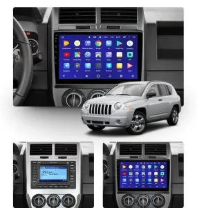 Car Dealz 10.2" Android 10.0 Jeep Compass MK 2006-2010 In Dash Plus OEM Fascia