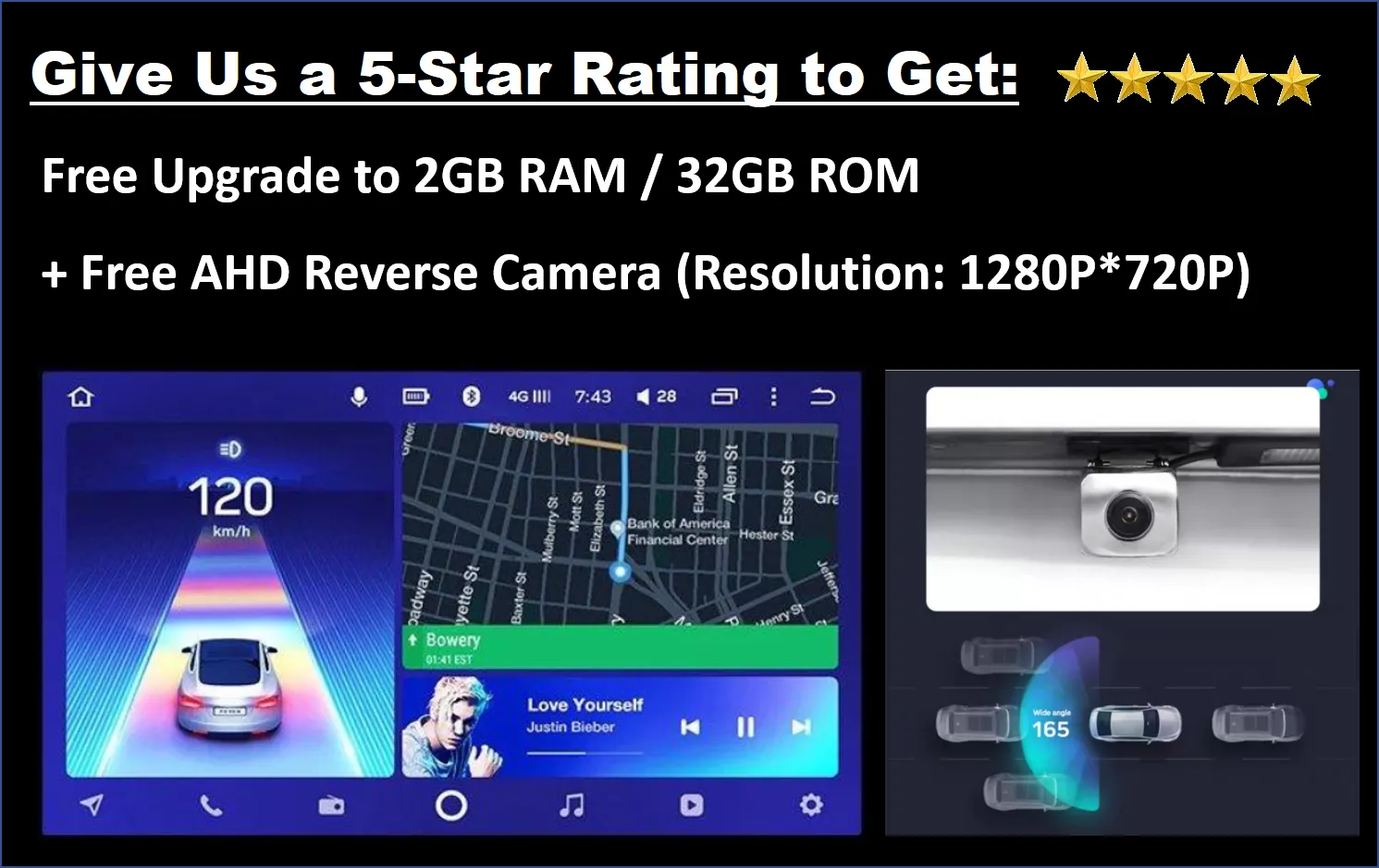 Car Dealz 10.2" Android 8.1 BaoJun 560 2015-2016 GPS Bluetooth Car Player Navigation Radio Stereo DVD Head Unit In Dash Plus OEM Fascia