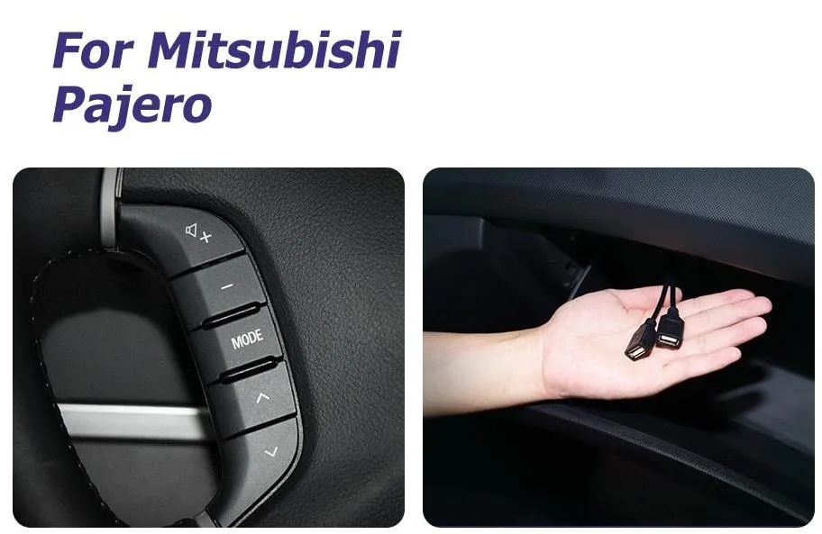 Car Dealz 9" Android 10.0 Mitsubishi Pajero 4 2006-2014 In Dash Plus OEM Fascia