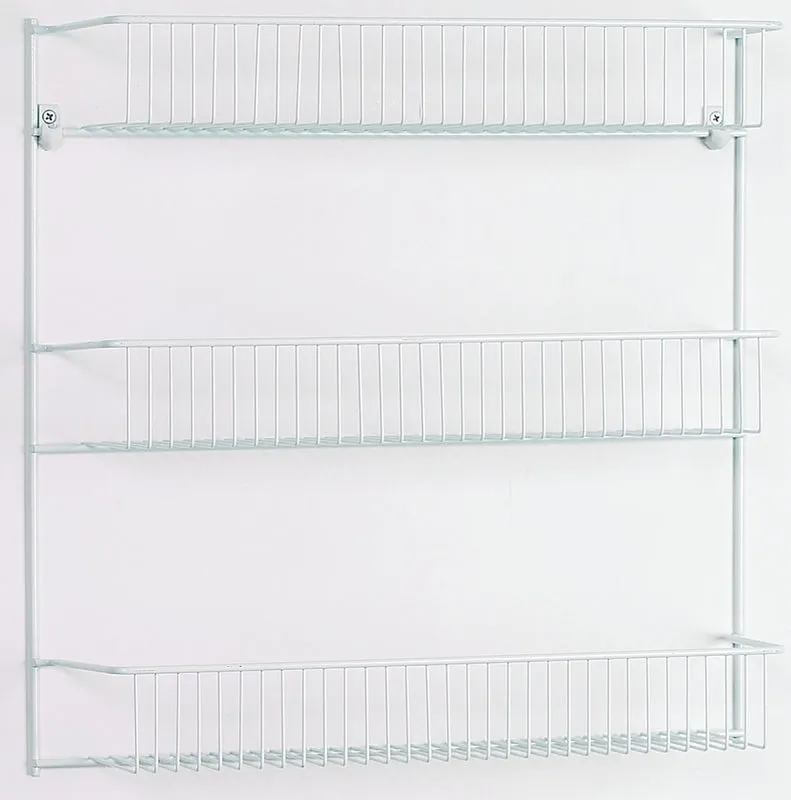 ClosetMaid 8022 Wall Rack, Steel, White :EA: QUANTITY: 6