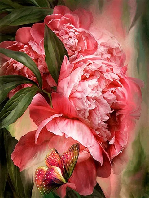 Colored Flower Variety | Floral Diamond Painting | Full Square Drill 5D Rhinestone Embroidery | DIY Diamond Kit